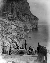 Europa Advance Batterie, Gibraltar, um 1868
